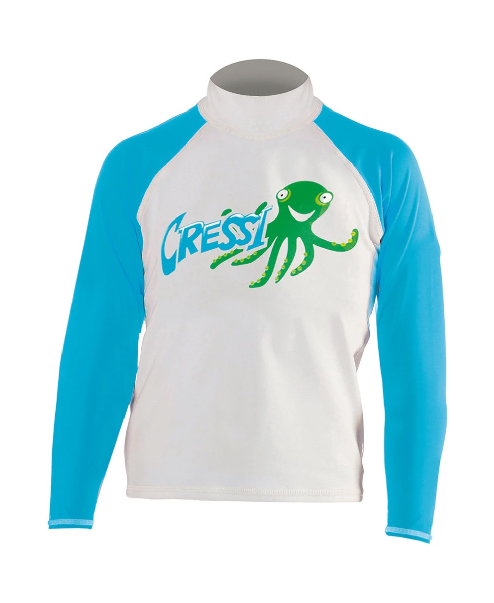 CRESSI - MAGLIA L/S JUNIOR - RASHGUARD IN LYCRA SPF50 - LW47750 - OCTOPUS
