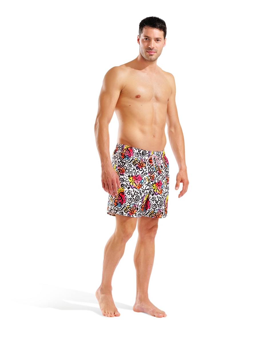 ARENA - COSTUME SHORT - WATER PRINTS BEACH SHORT - 007153150 - GRAFFITI