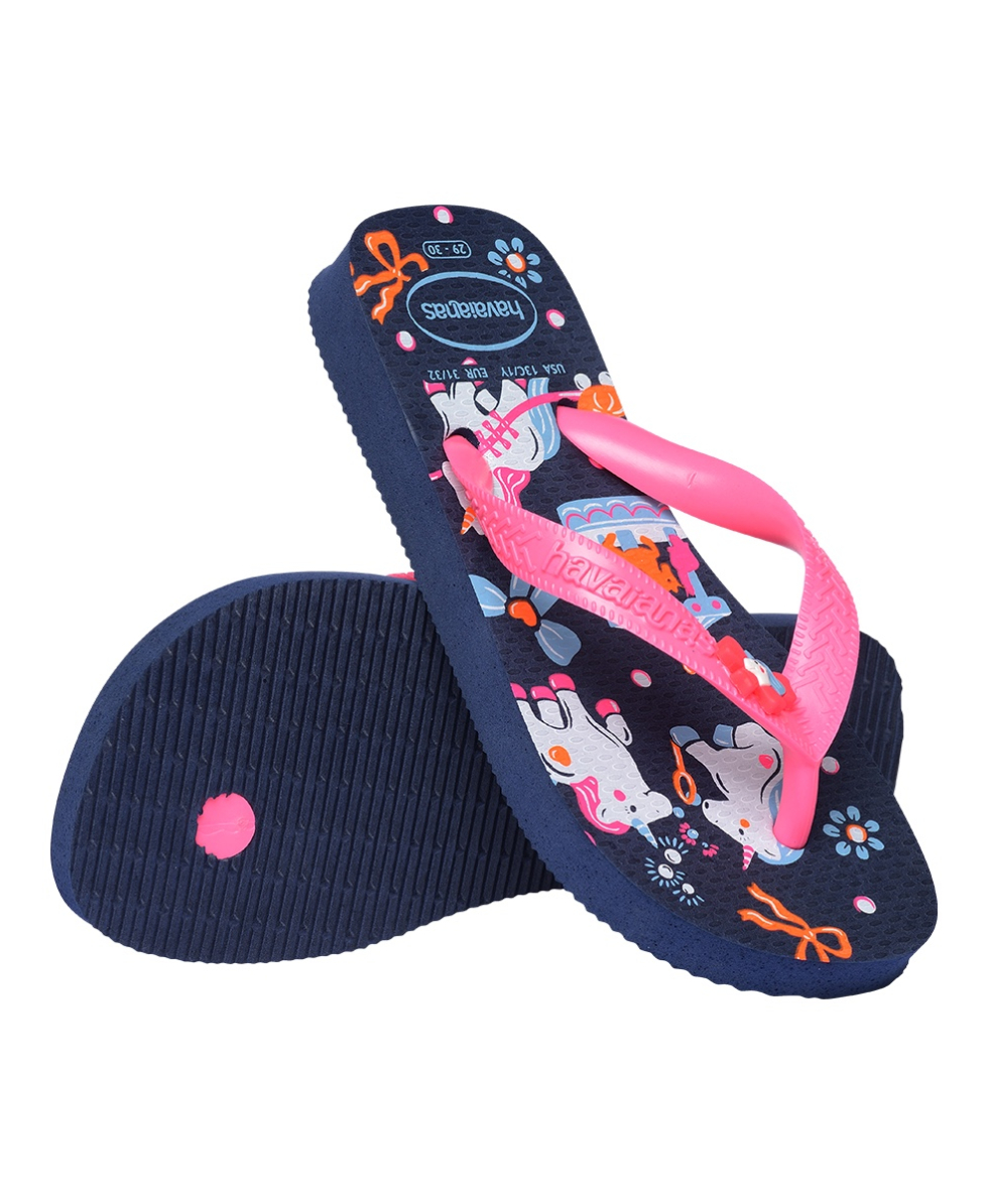HAVAIANAS - INFRADITO JUNIOR - KIDS FANTASY - 4103405-5557 - NAVY BLUE/PINK