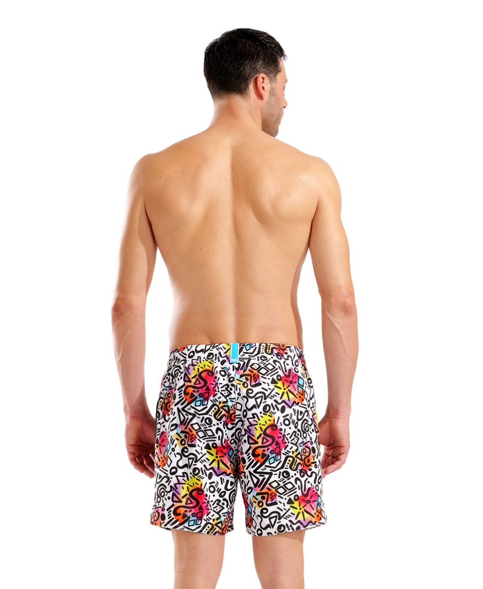 ARENA - COSTUME SHORT - WATER PRINTS BEACH SHORT - 007153150 - GRAFFITI