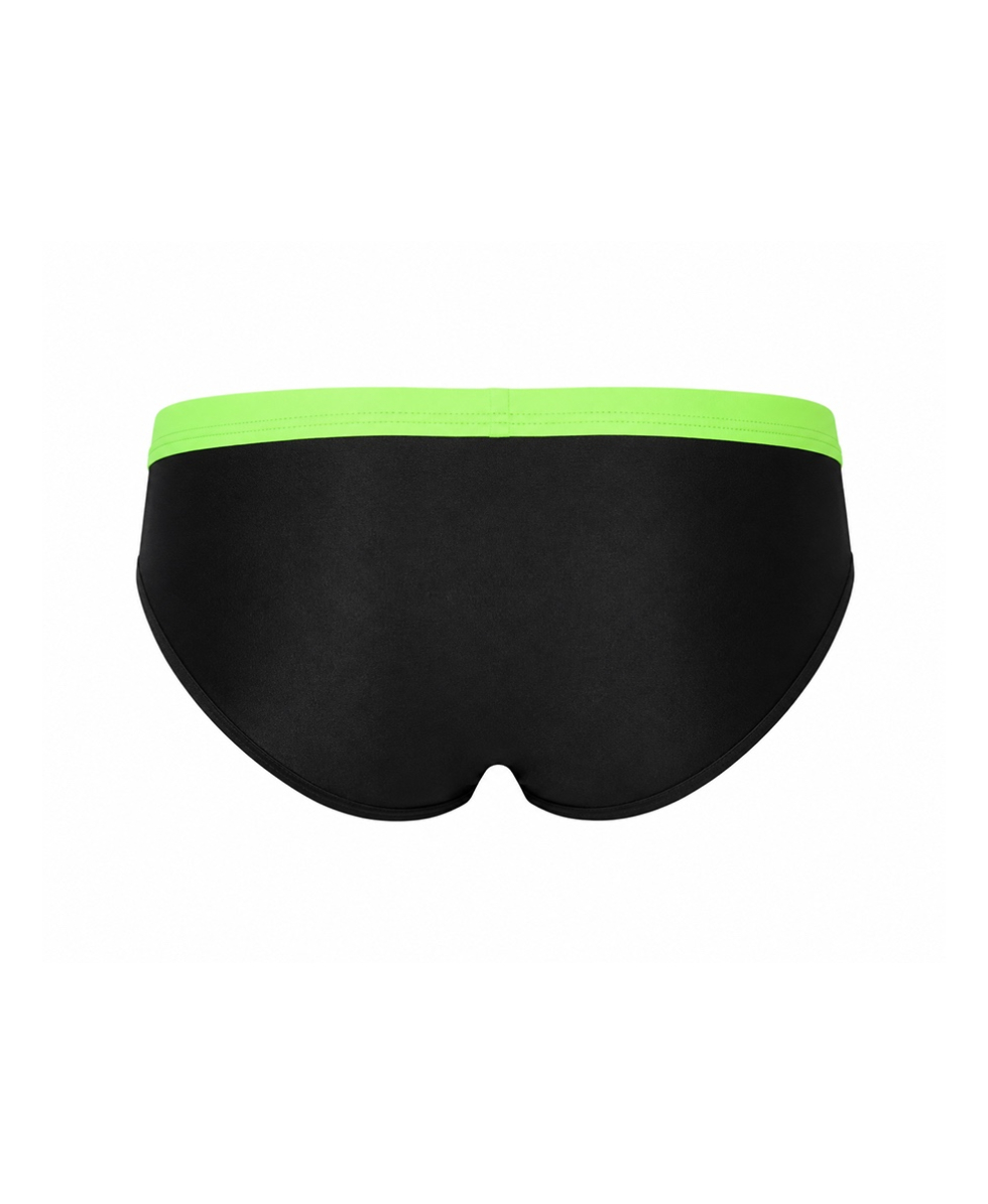 MASTER NUOTO - COSTUME SLIP 6cm - RAMBO - BLACK/GREEN