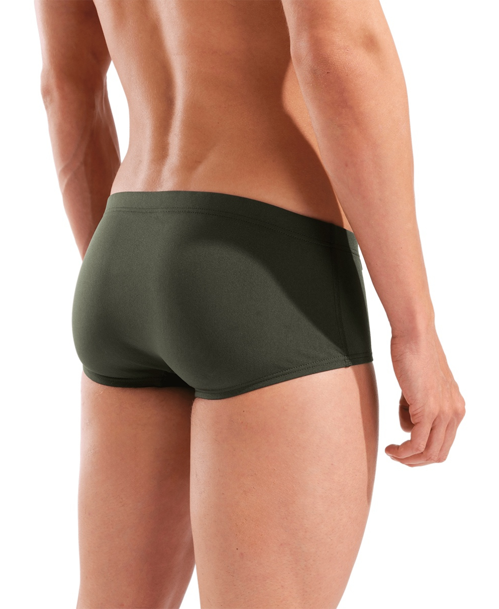 ARENA - COSTUME BOXER - TEAM LOW WAIST SHORT SOLID - 004775660 - DARK SAGE/WHITE