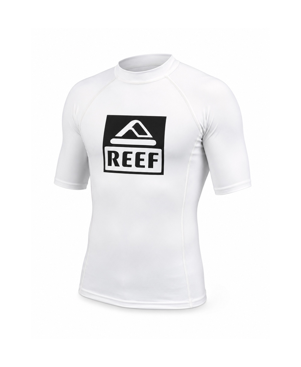 REEF - T-SHIRT LYCRA M/C - LOGO RASH 5 - 00E107WHI - WHITE
