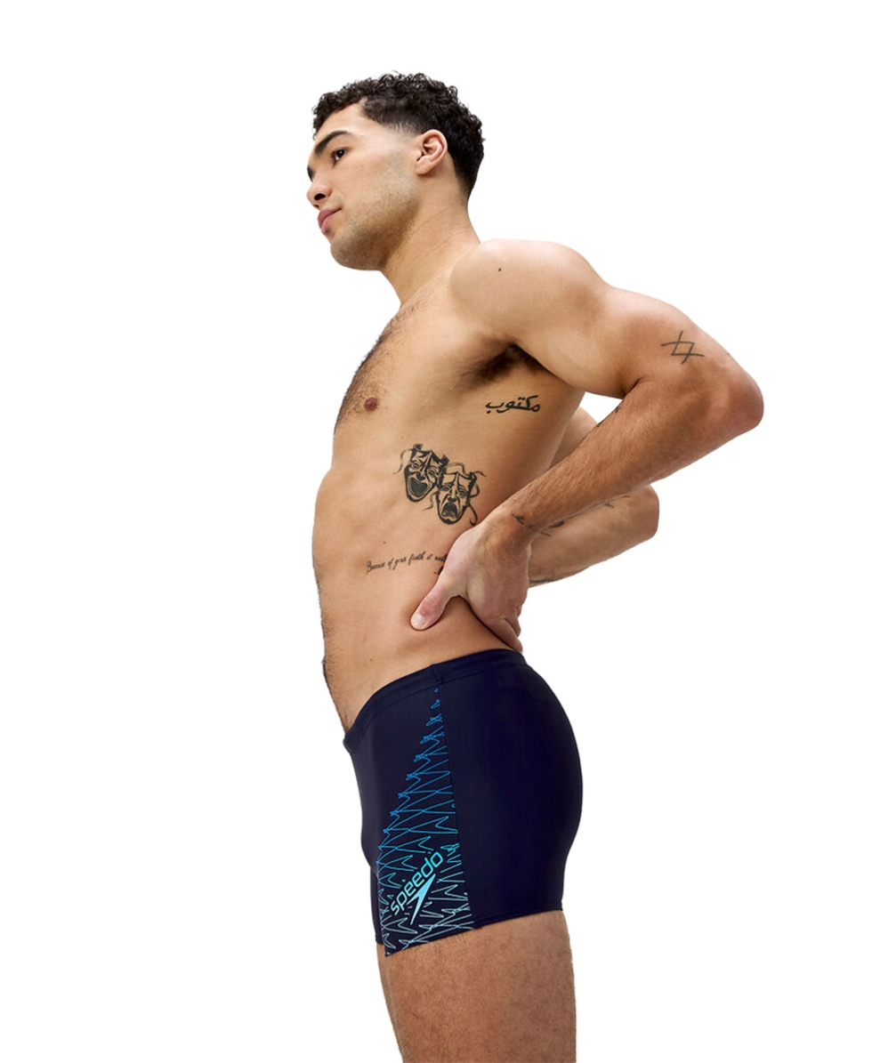 SPEEDO - COSTUME PARIGAMBA - MEDLEY LOGO AQUASHORT - 1135418962 - NAVY/SUGAR BLUE