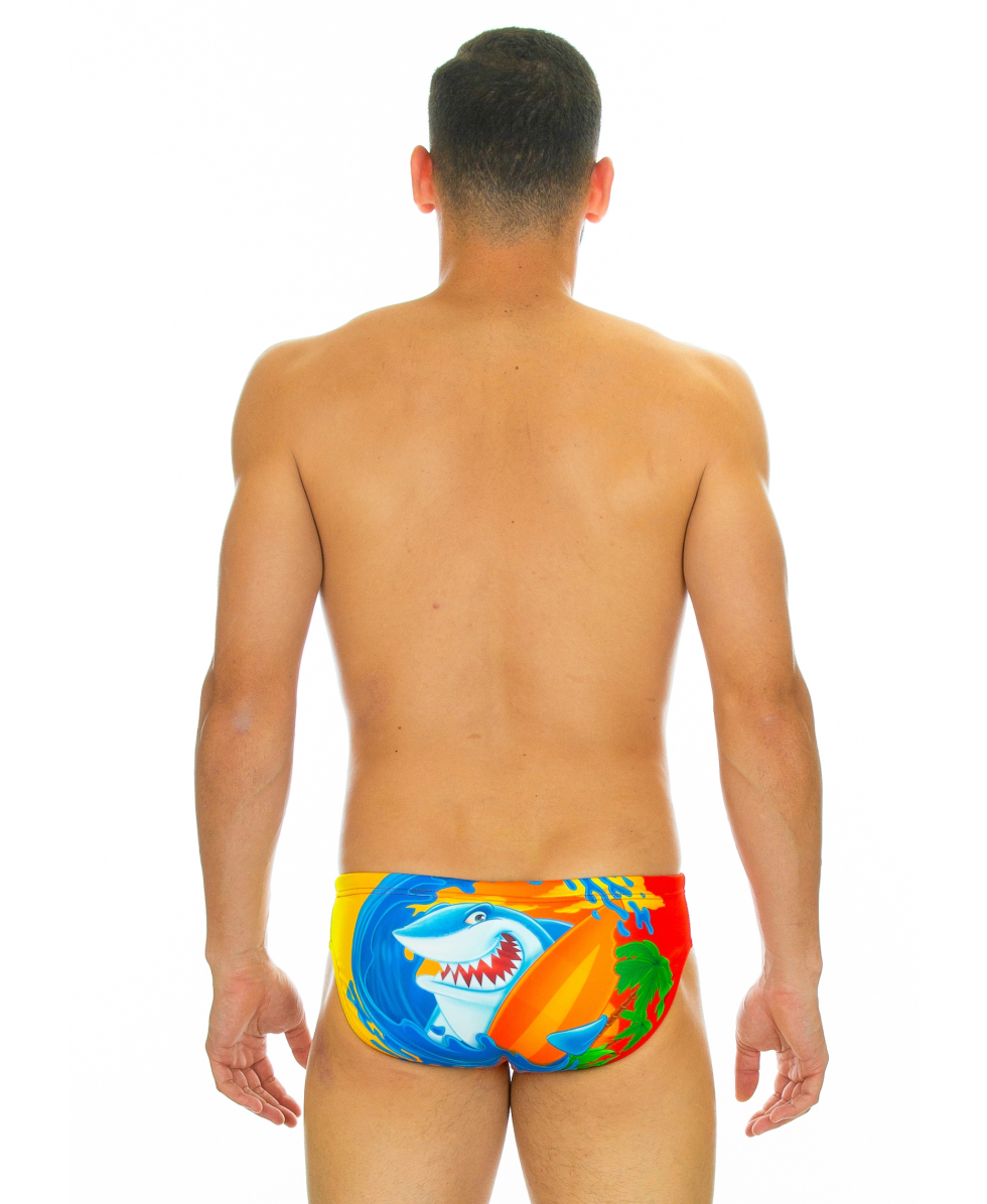 TURBO - COSTUME SLIP/BRIEF TURBO - SURF SHARK - 730750/0014