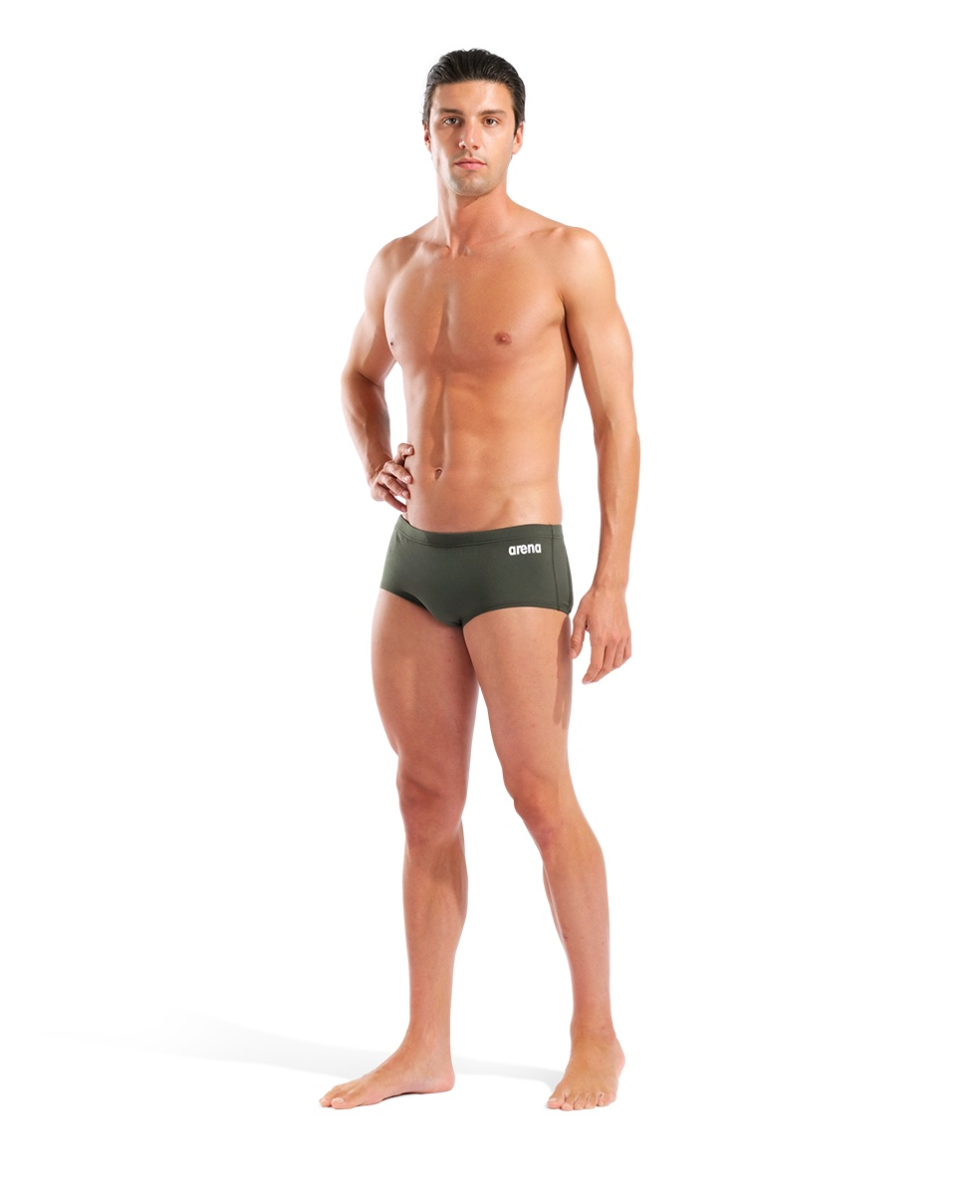 ARENA - COSTUME BOXER - TEAM LOW WAIST SHORT SOLID - 004775660 - DARK SAGE/WHITE