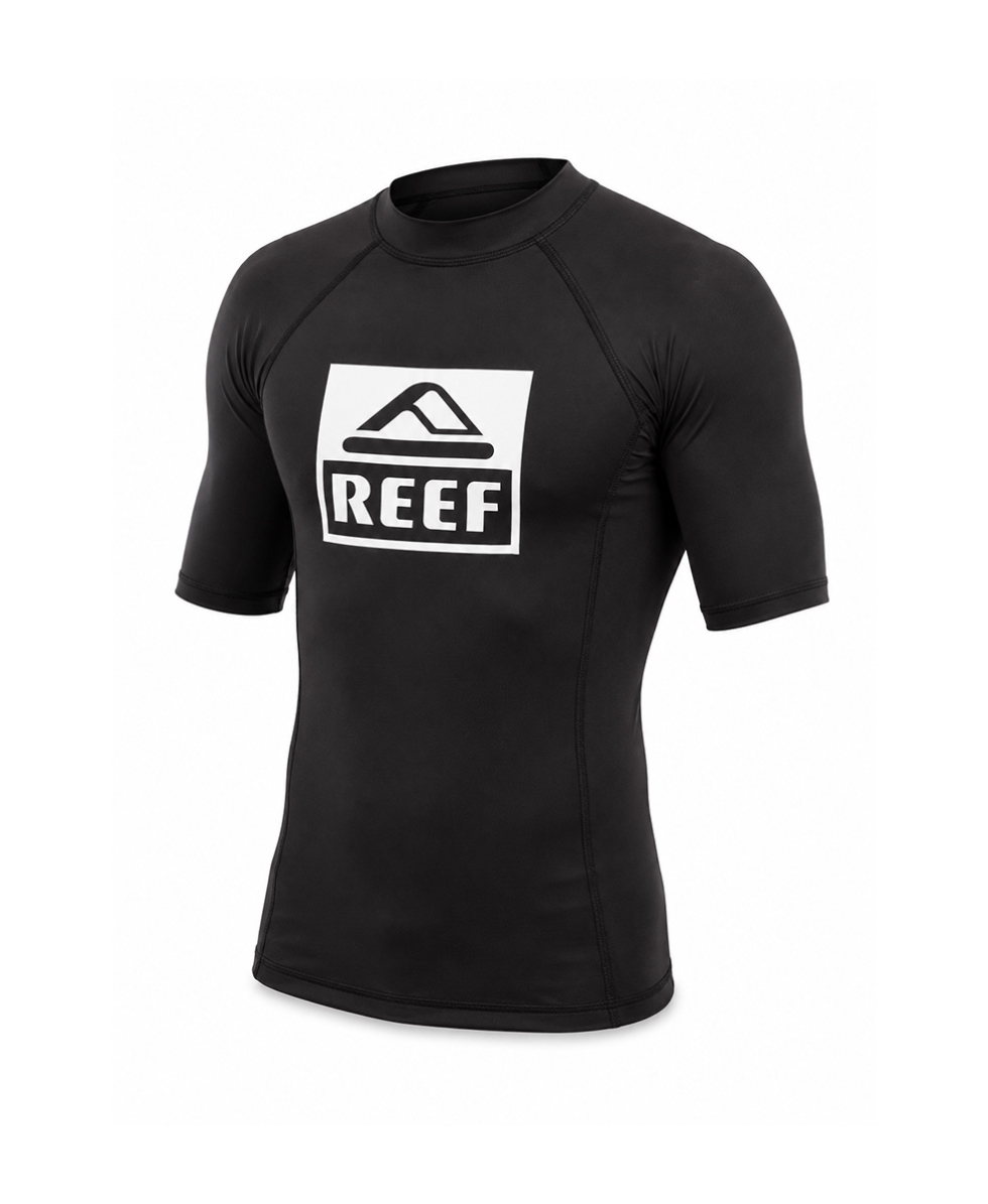 REEF - T-SHIRT LYCRA M/C - LOGO RASH 5 - 00E107BLA - BLACK