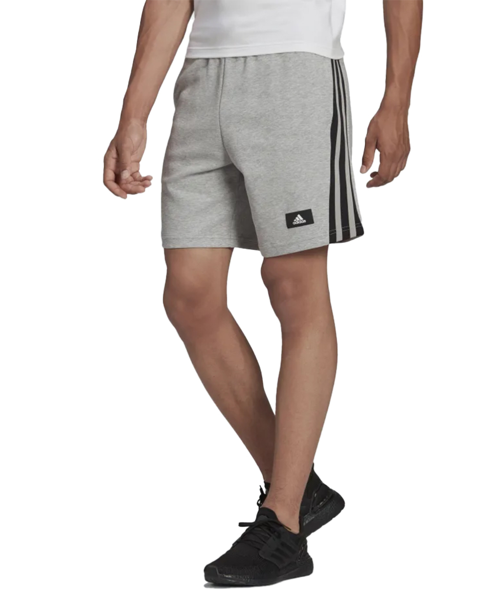 ADIDAS - PANTALONCIN/SHORTS - 3-STRIPES - H46516 - GREY/BLACK