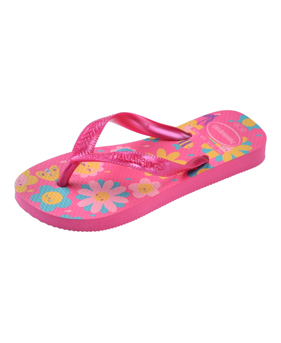 HAVAIANAS - INFRADITO JUNIOR - KIDS FLORES - 4000052-2933 - PINK FLUX/PINK GUM