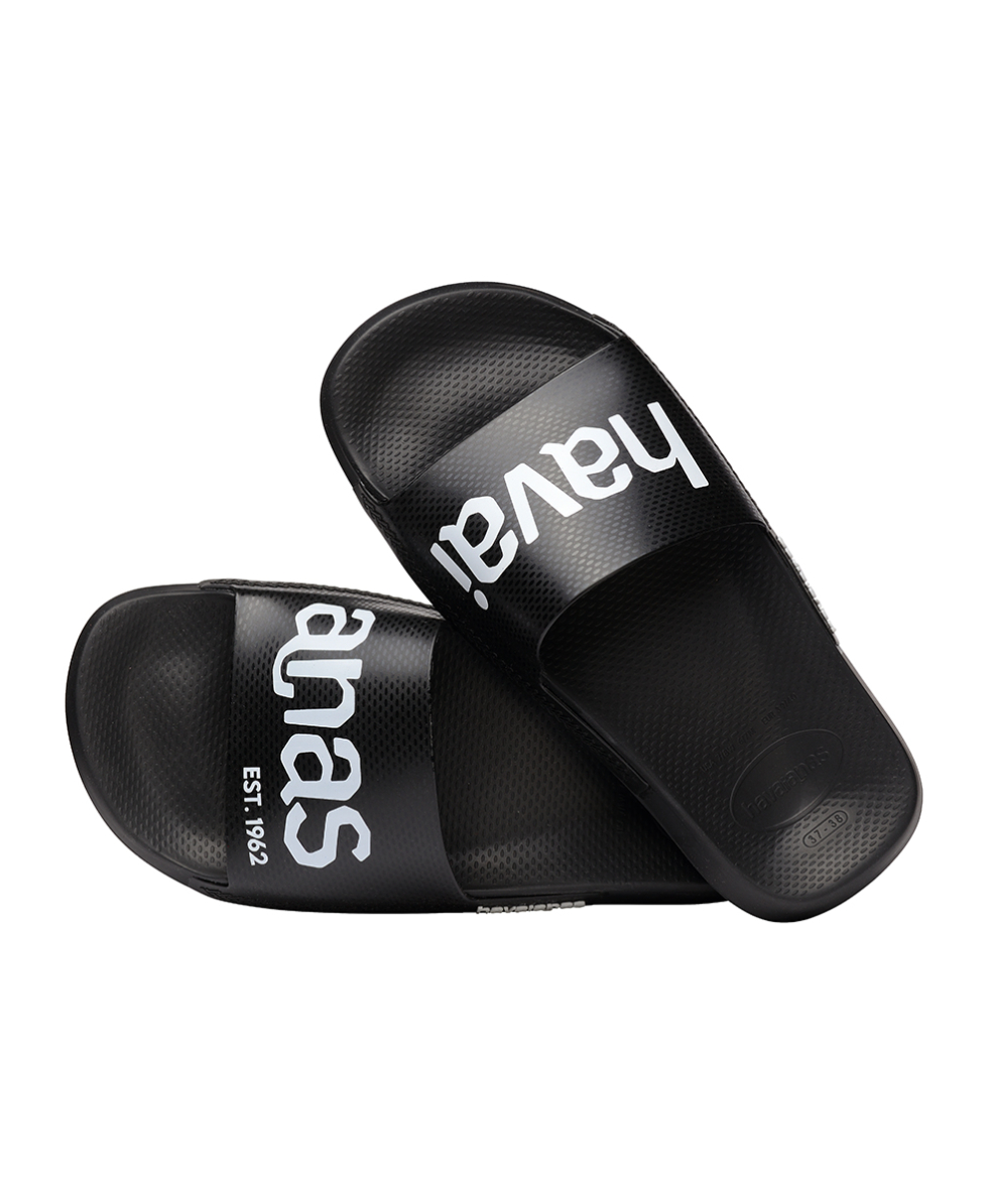 HAVAIANAS - CIABATTE UOMO - SLIDE CLASSIC LOGOMANIA - 4148124-1069 - BLACK