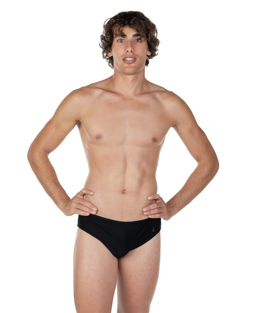 AQUARAPID - COSTUME UOMO SLIP - QPAKO CC - BLACK