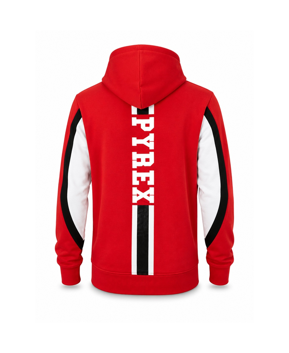 PYREX - FELPA UNISEX CAPPUCCIO FULL ZIP - 18IPC34336 - RED