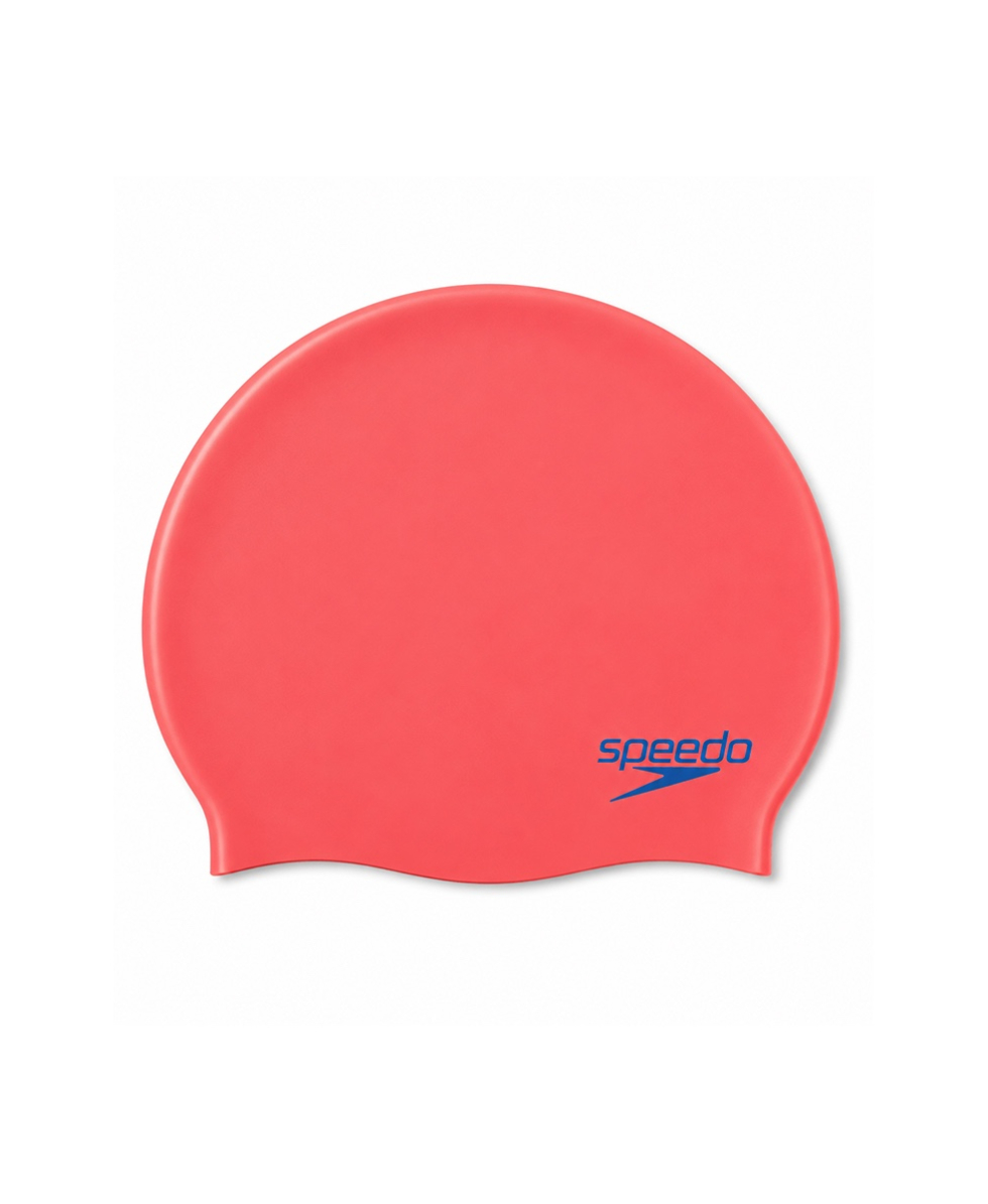 SPEEDO - CUFFIA JUNIOR - PLAIN MOULDED SILICONE CAP - 70990H200 - RED/BLUE