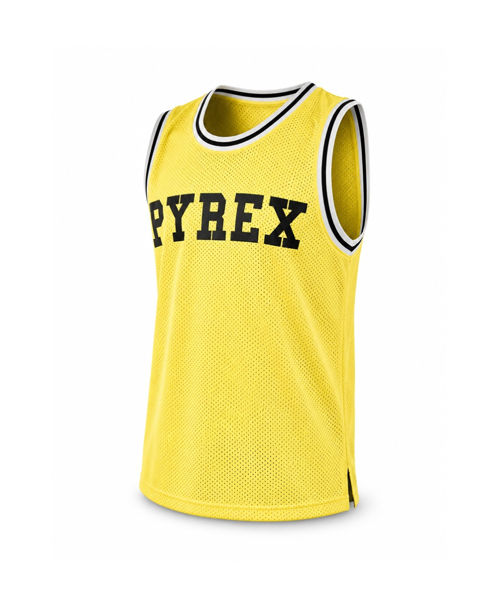PYREX - CANOTTA IN RETE UOMO - 19EPB40029 - LIME YELLOW