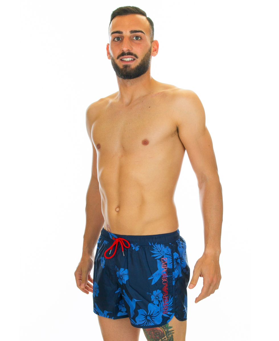 EMPORIO ARMANI - COSTUME SHORT - 211741 9P437 16635 - PRINTED NAVY