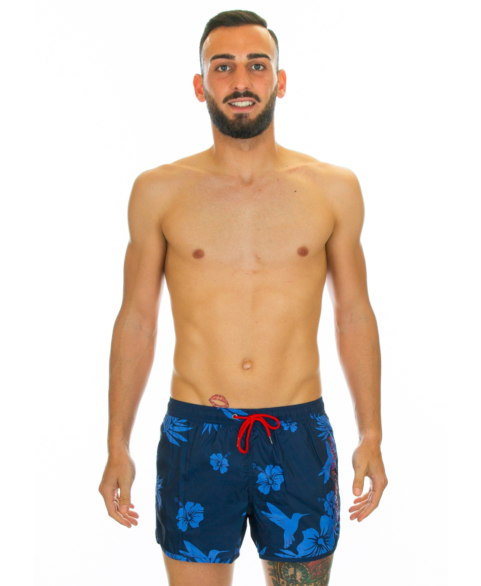 EMPORIO ARMANI - COSTUME SHORT - 211741 9P437 16635 - PRINTED NAVY