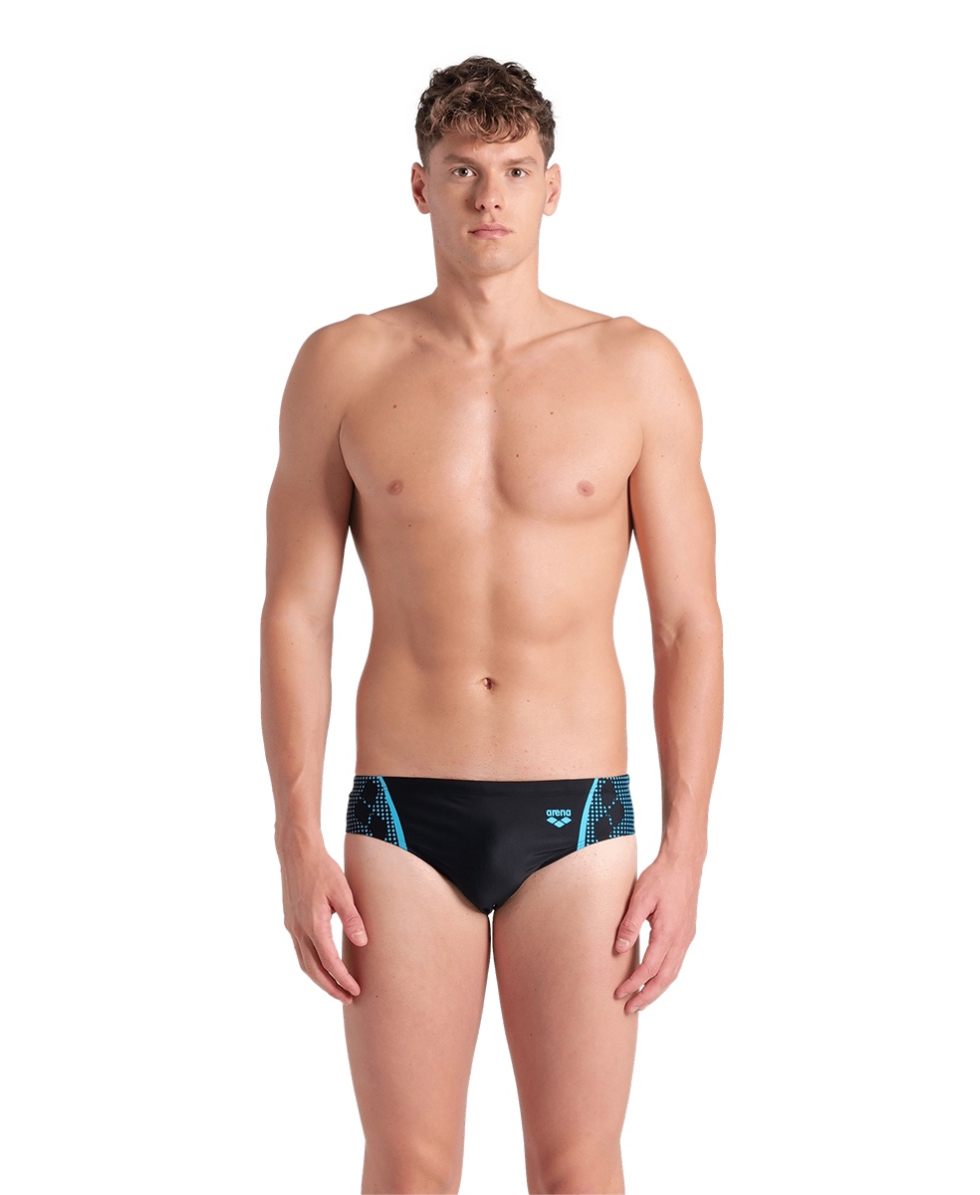 ARENA - SLIP UOMO - GRAPHIC SWIM BRIEF - 007620580 - BLACK/TURQUOISE