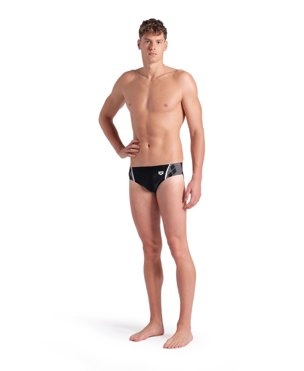 ARENA - SLIP UOMO - GRAPHIC SWIM BRIEF - 007620510 - BLACK/WHITE
