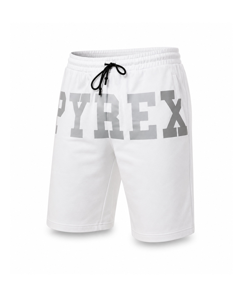 PYREX - PANTALONCINO UOMO SHORT - 19EPB40272 - WHITE/SILVER