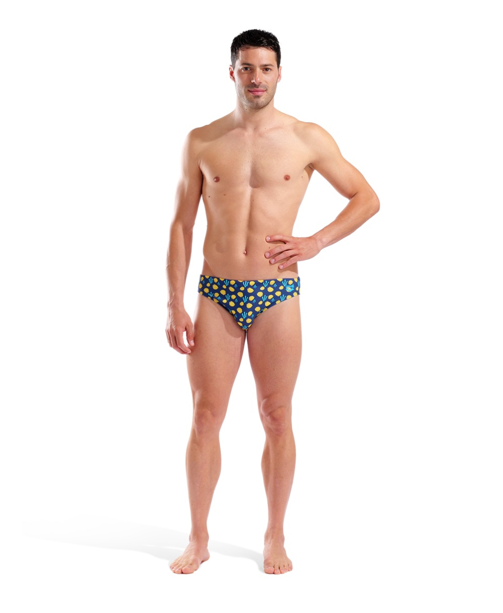 ARENA - COSTUME SLIP - SWIM BRIEF ALLOVER - 005244730 - NAVY MULTI