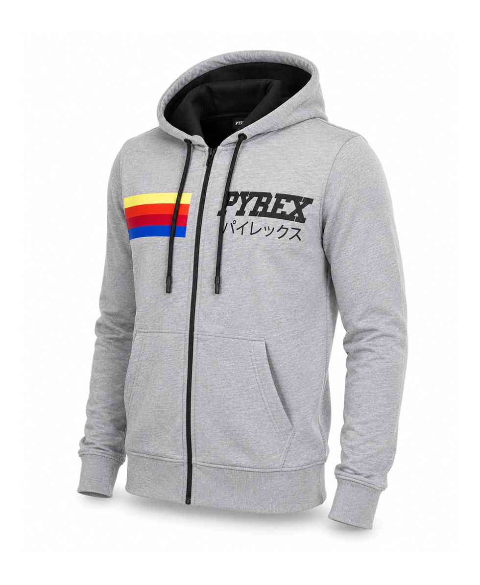 PYREX - FELPA UNISEX CAPPUCCIO - 19IPB40363 - LIGHT MELANGE GREY