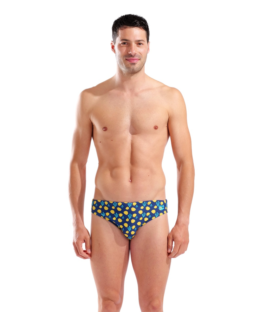 ARENA - COSTUME SLIP - SWIM BRIEF ALLOVER - 005244730 - NAVY MULTI