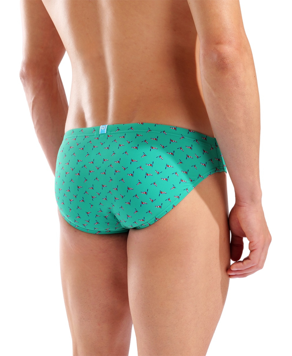 ARENA - COSTUME SLIP - SWIM BRIEF ALLOVER - 005244670 - FLAGS MULTI