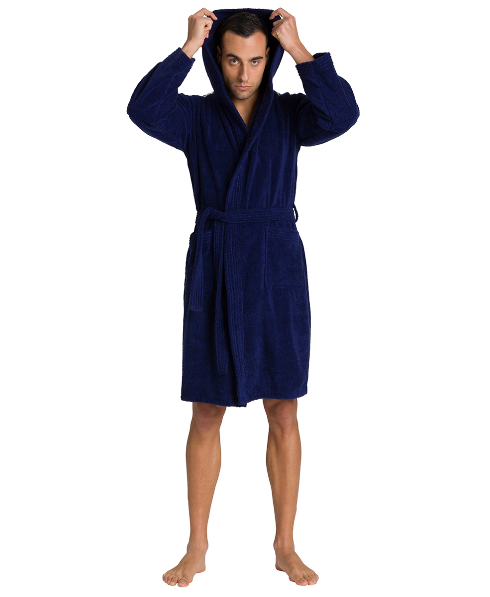 ARENA - ACCAPPATOIO SPUGNA UNISEX - CORE SOFT ROBE - 001756701 - NAVY/WHITE