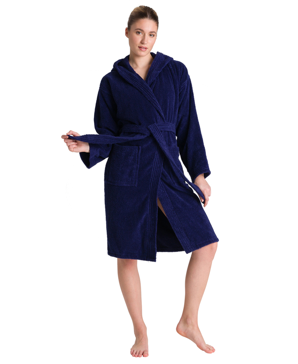 ARENA - ACCAPPATOIO SPUGNA UNISEX - CORE SOFT ROBE - 001756701 - NAVY/WHITE