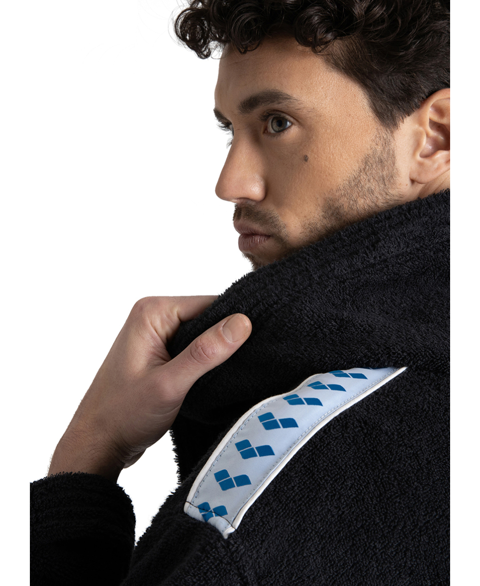 ARENA - ACCAPPATOIO SPUGNA UNISEX - CORE SOFT ROBE - 001756501 - BLACK/WHITE