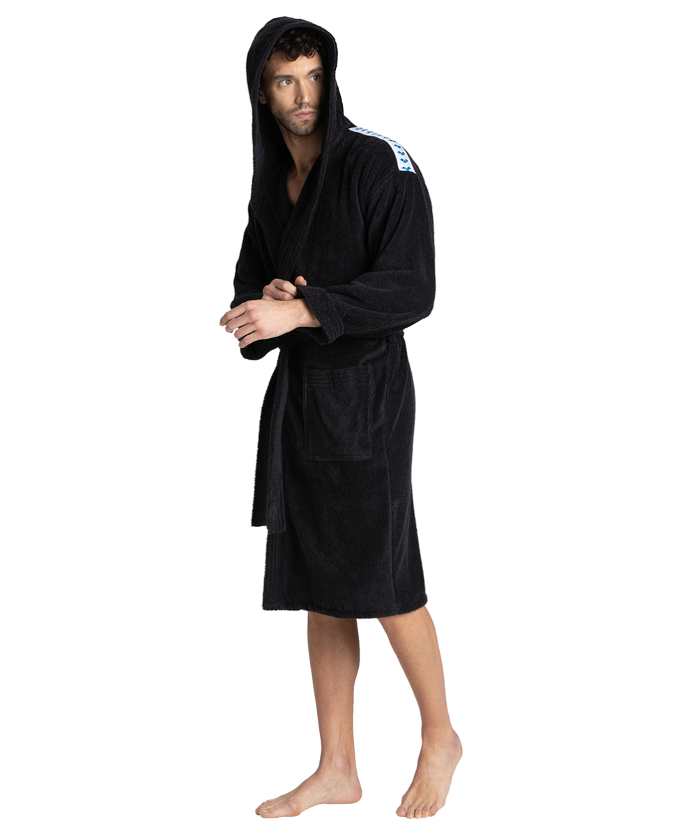 ARENA - ACCAPPATOIO SPUGNA UNISEX - CORE SOFT ROBE - 001756501 - BLACK/WHITE