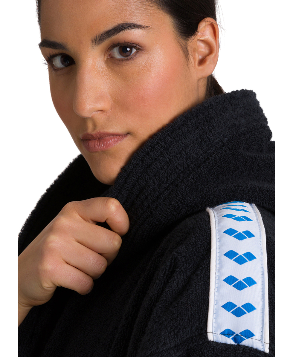 ARENA - ACCAPPATOIO SPUGNA UNISEX - CORE SOFT ROBE - 001756501 - BLACK/WHITE