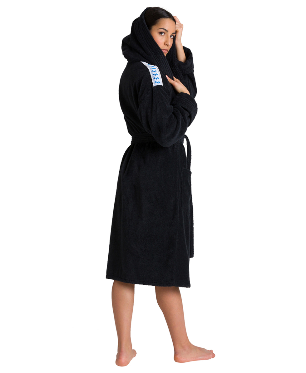 ARENA - ACCAPPATOIO SPUGNA UNISEX - CORE SOFT ROBE - 001756501 - BLACK/WHITE
