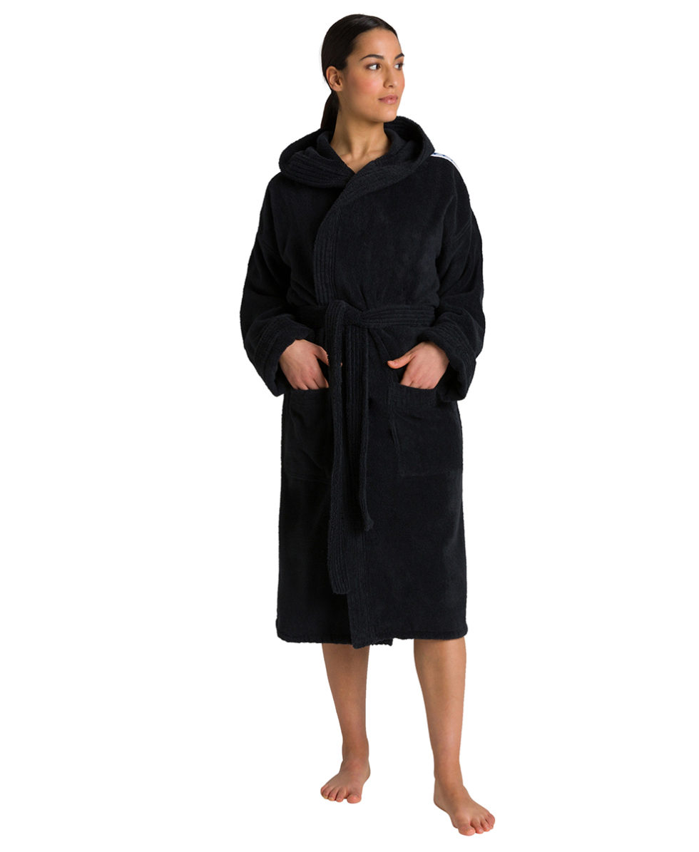 ARENA - ACCAPPATOIO SPUGNA UNISEX - CORE SOFT ROBE - 001756501 - BLACK/WHITE
