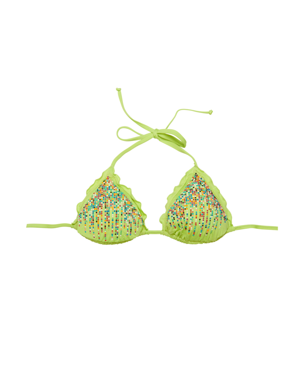 2BEKINI - TRIANGOLO FRILL - 18229 - HOPI GREEN