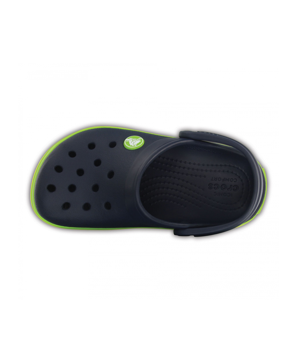 CROCS - SABOT JR UNISEX - CROCBAND CLOG KIDS - 204537-4K6 - NAVY/VOLT GREEN
