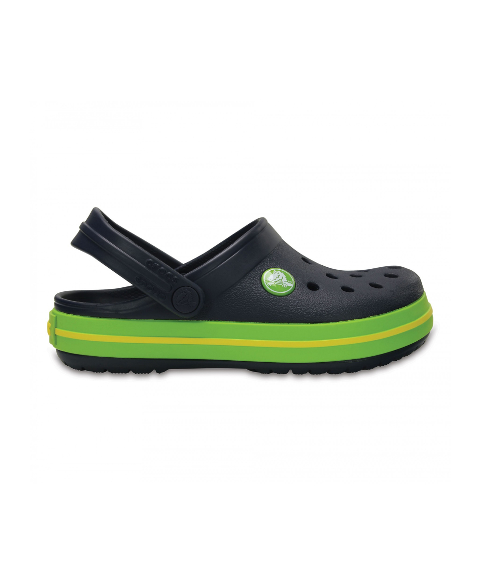 CROCS - SABOT JR UNISEX - CROCBAND CLOG KIDS - 204537-4K6 - NAVY/VOLT GREEN
