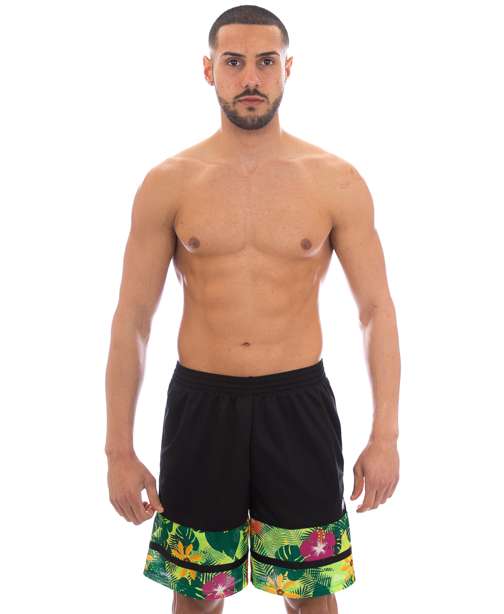 ERREA - PANTALONCINO UOMO SEA SHORTS - R17P1I0Z43410 - BLACK/FLOWERS