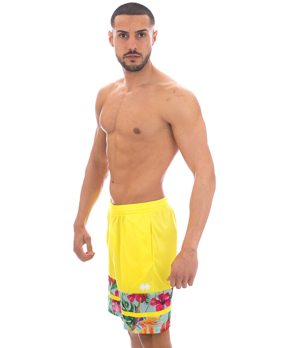 ERREA - PANTALONCINO UOMO SEA SHORTS - R17P1I0Z43440 - YELLOW/HAWAIIAN