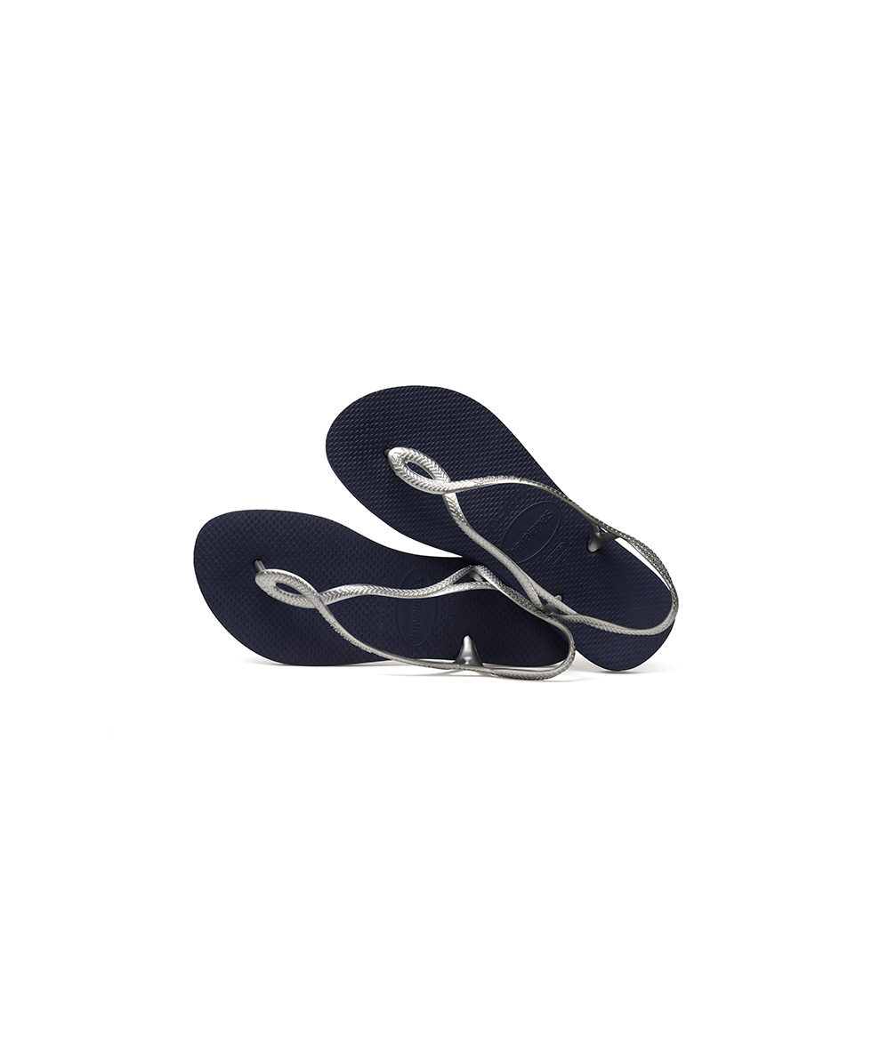 HAVAIANAS - SANDALO JUNIOR - LUNA - 4129697-0445 - NAVY/SILVER