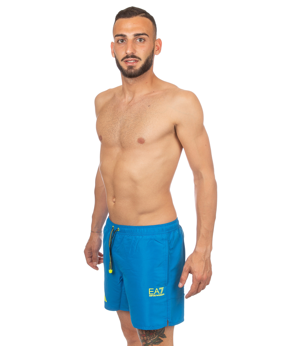 EMPORIO ARMANI - COSTUME SHORT - FLUO EAGLE - 902000 8P741 11032 - TURQUOISE