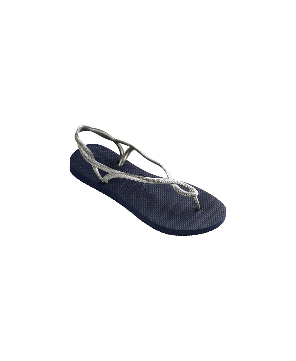HAVAIANAS - SANDALO JUNIOR - LUNA - 4129697-0445 - NAVY/SILVER