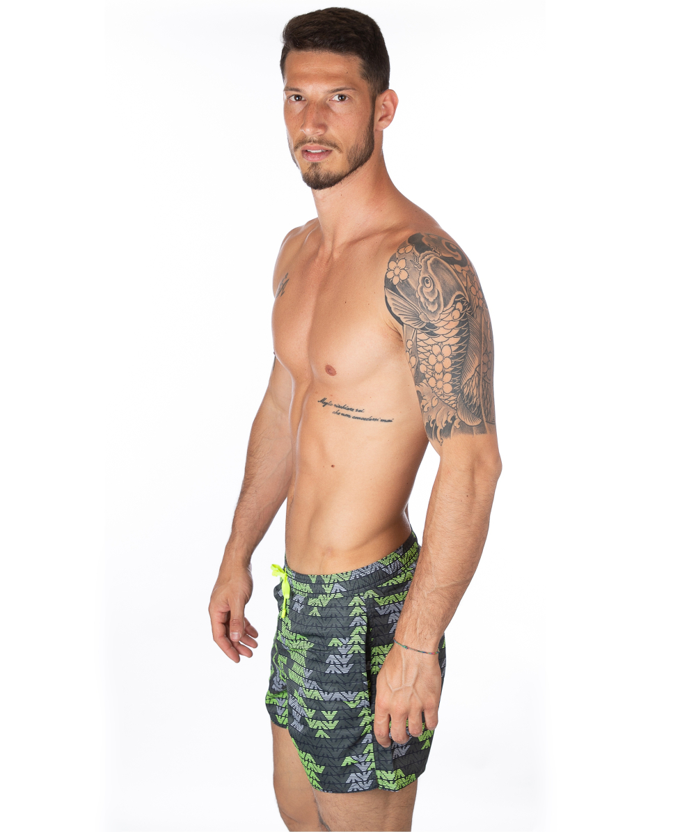 EMPORIO ARMANI - COSTUME SHORT - EAGLE - 902000 8P729 13942 - PRINTED/ANTHRACITE