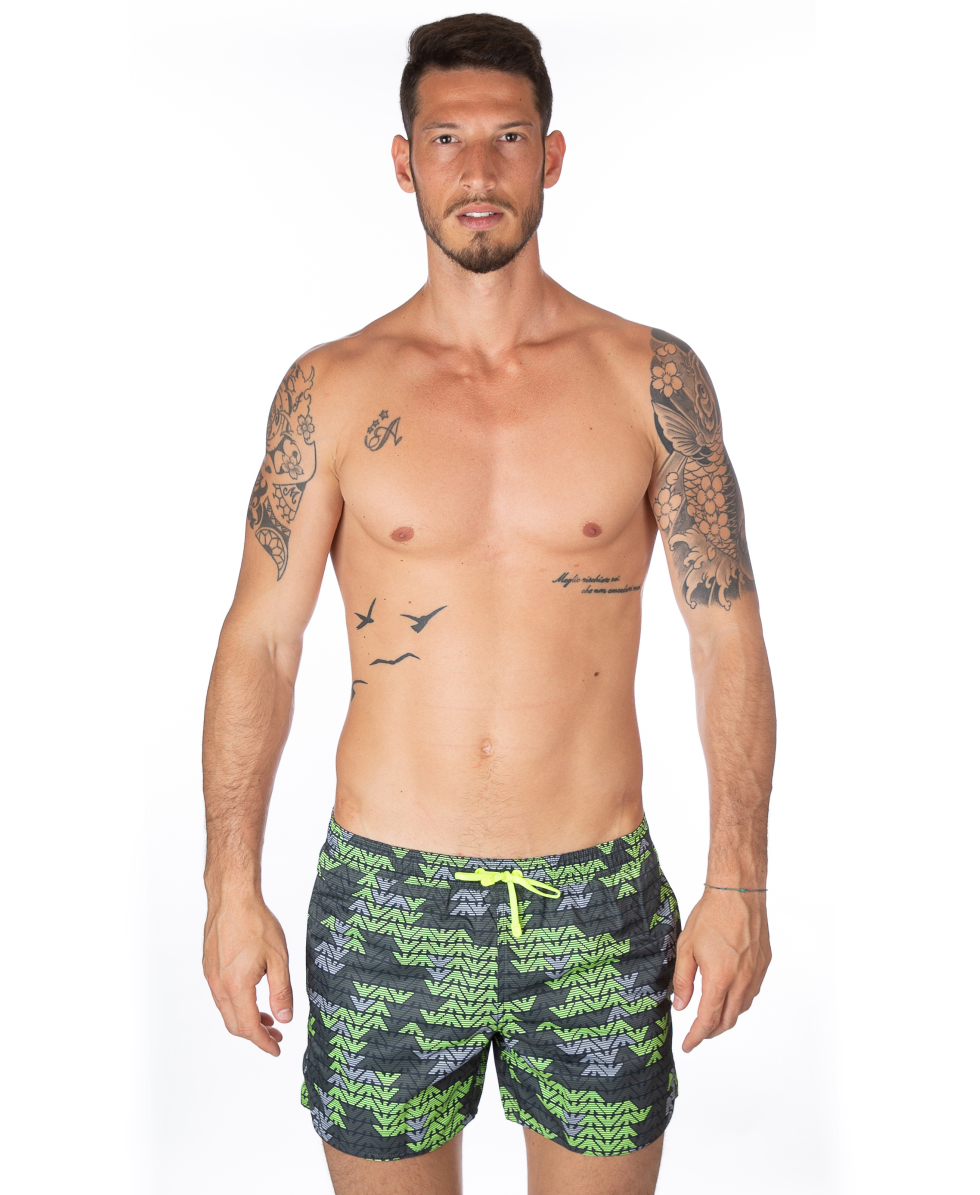 EMPORIO ARMANI - COSTUME SHORT - EAGLE - 902000 8P729 13942 - PRINTED/ANTHRACITE