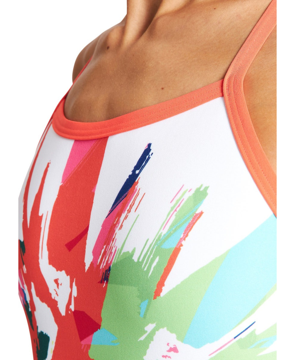 ARENA - COSTUME INTERO - CALIBRATE LIGHT DROP BACK - 004031140 - WHITE/FLOREALE