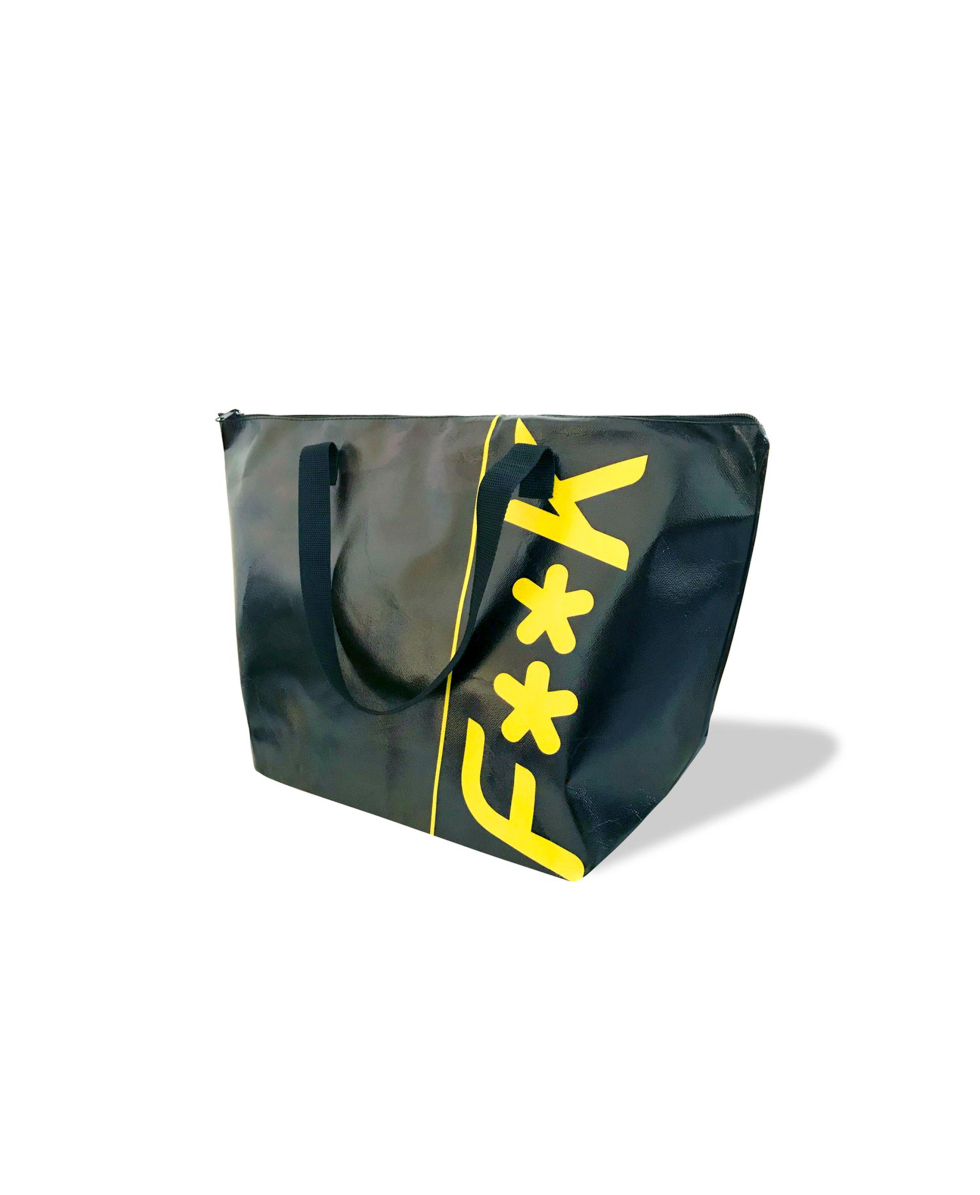 F**K - SHOPPING BAG - 57x35,5x21,5cm - BAGFKU - BLACK/CAMOU