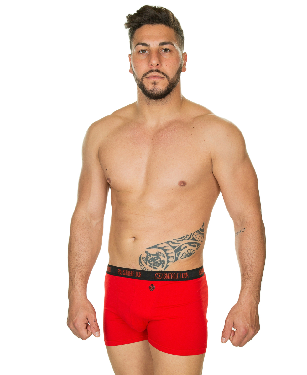COTONELLA - JUNIOR - BOXER - SHORT - 9308 - ROSSO