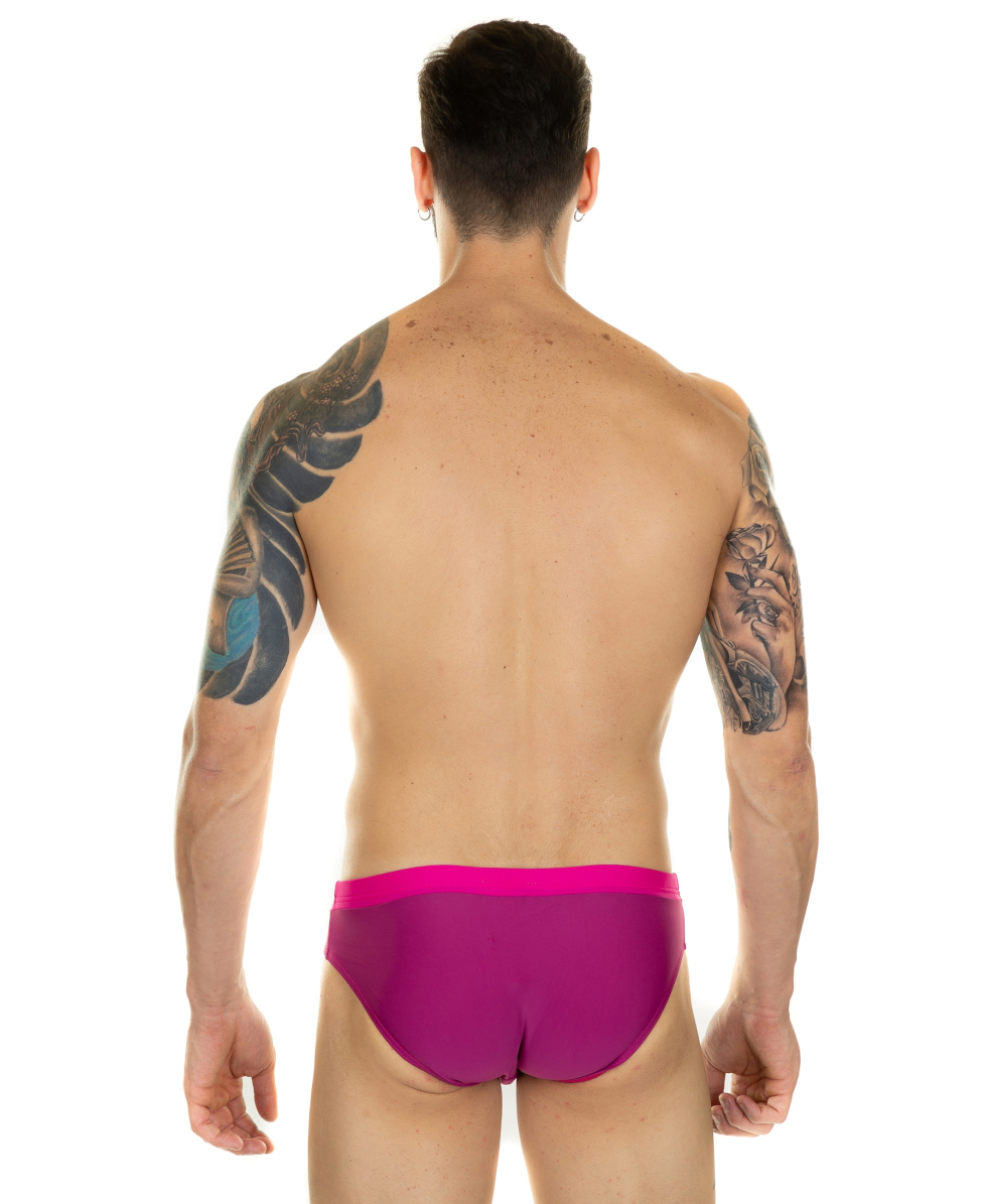 MASTER NUOTO - COSTUME SLIP 6cm - RAMBO - PURPLE/PINK
