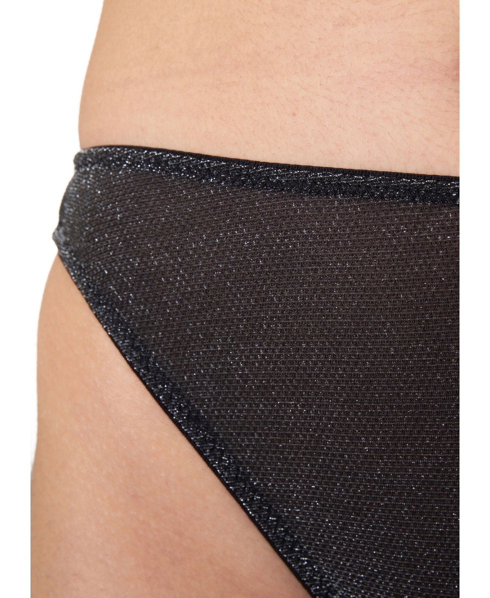 EVELYN - SLIP WOMAN - DESTELLO - BLACK/GLITTER