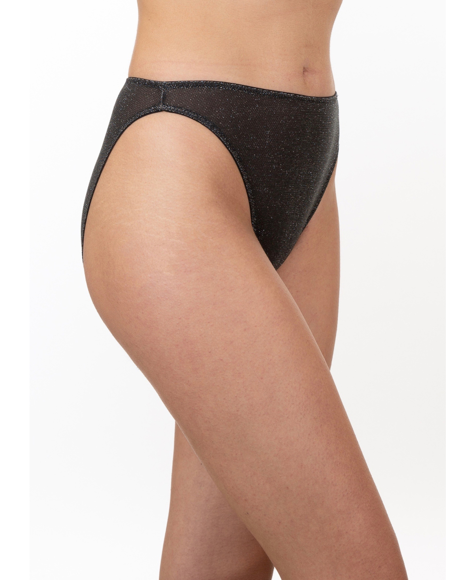 EVELYN - SLIP WOMAN - DESTELLO - BLACK/GLITTER